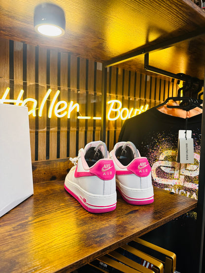 NIKE AIR FORCE white/pink