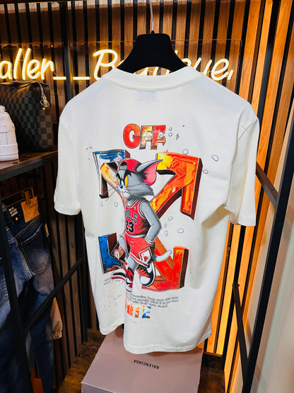 T-SHIRT OFF-WHITE TOM & JERRY