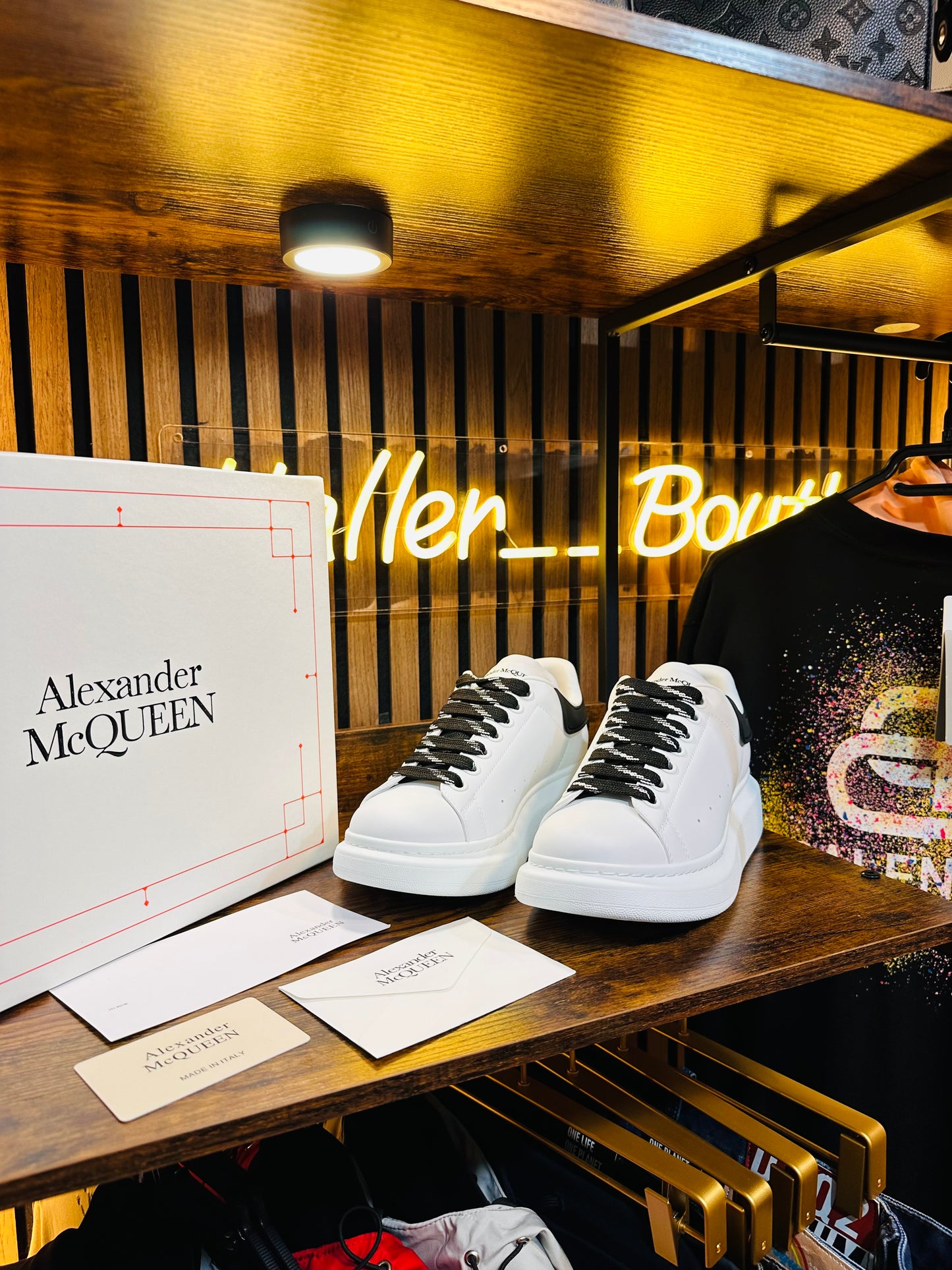 ALEXANDER MQUEEN black laces