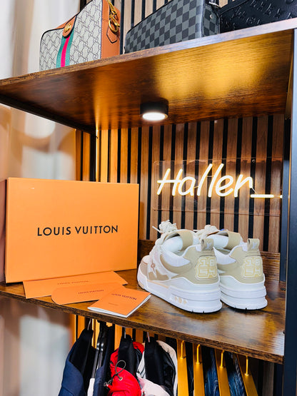 LOUIS VUITTON SKATE beige/white