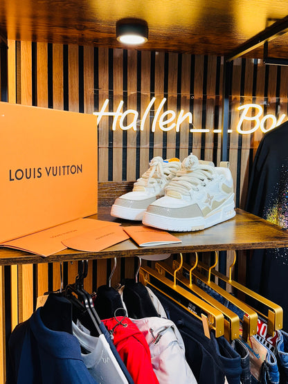 LOUIS VUITTON SKATE beige/white