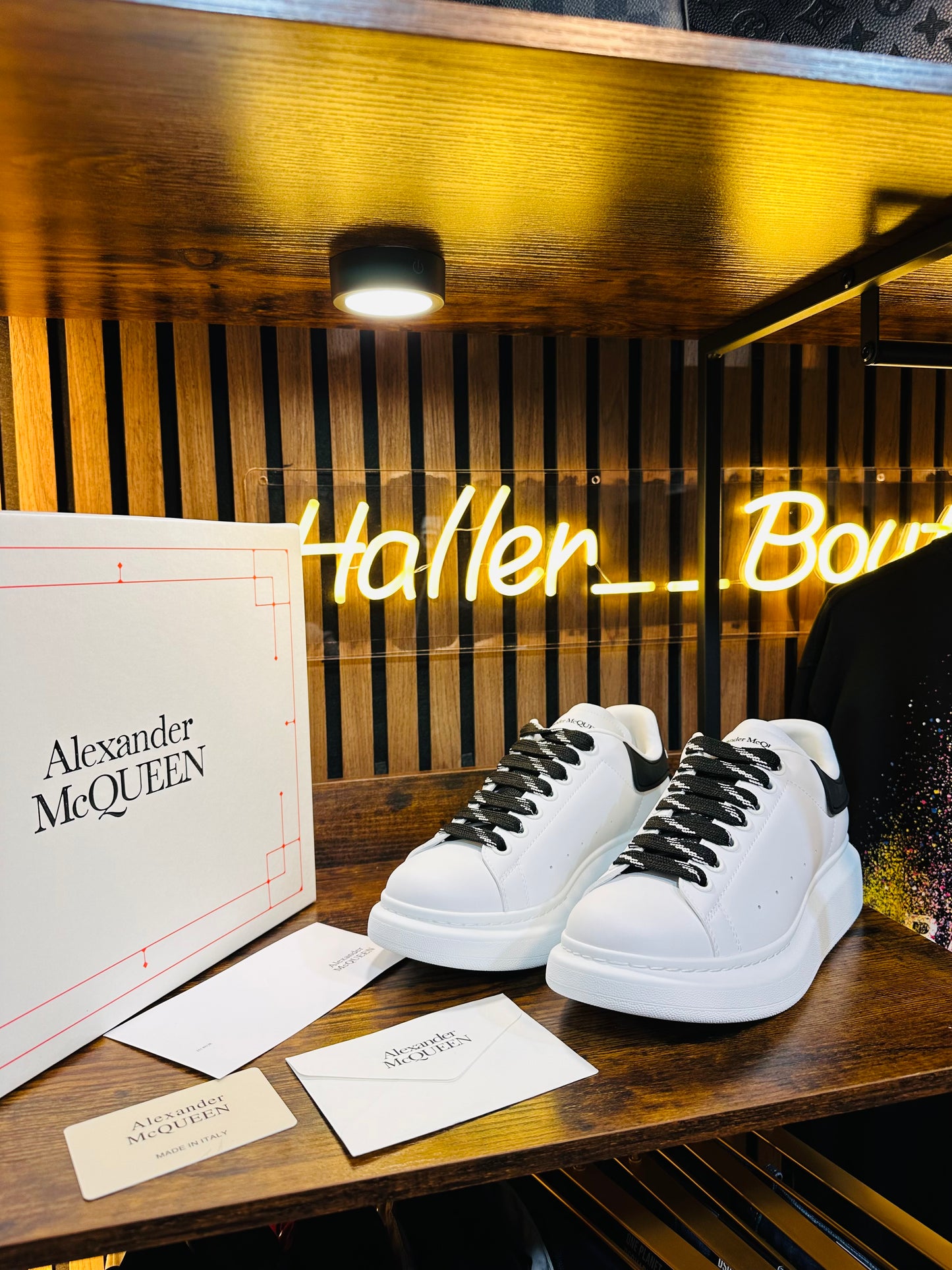 ALEXANDER MQUEEN black laces